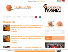 Tablet Screenshot of fundacionfilia.org
